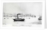 The 'Clermont', the first Steam Packet, sailing from New York to Albany in September 1807 by J.H. (after) Sherwin