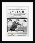 A Most Certain, Strange and True Discovery of a Witch, 1643 by English School
