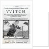 A Most Certain, Strange and True Discovery of a Witch, 1643 by English School