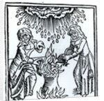 Witches Making a Spell by German School