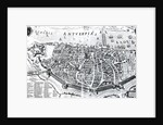 Map of Antwerp by Dutch School