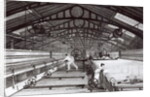 Interior of a Cotton Mill by English School