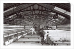 Interior of a Cotton Mill by English School