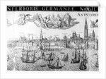 Town Plan of Antwerp, 1549 by Dutch School