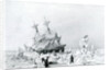 HMS Terror held on ice, 1836 by English School
