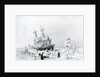 HMS Terror held on ice, 1836 by English School