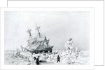 HMS Terror held on ice, 1836 by English School