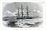 Ship exploring the Arctic by English School