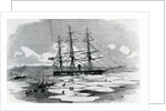 Ship exploring the Arctic by English School