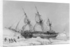 The Astrolabe in Pack-Ice, 1838 by Auguste Etienne Francois Mayer