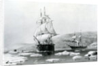 HMS Assistance and Pioneer breaking out of Winter quarters in 1854 by English School