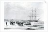 Sledge Party leaving HMS Investigator in Mercy Bay, Under command of Lieutenant Gurney Creswell by English School
