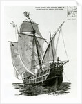 The Caravel 'Santa Maria' by English School