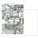 Breaming a ship, 1486 by English School