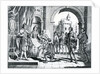 Christopher Columbus presenting an account of his discovery of America to the King and Queen of Spain by Charles Grignion