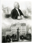 Portrait of Johann Sebastian Bach and Monument, 1850 by Albert Henry Payne