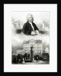 Portrait of Johann Sebastian Bach and Monument, 1850 by Albert Henry Payne
