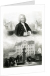 Portrait of Johann Sebastian Bach and Monument, 1850 by Albert Henry Payne