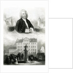 Portrait of Johann Sebastian Bach and Monument, 1850 by Albert Henry Payne