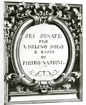 Music cover sheet for violin by Pietro Nardini by Anonymous Anonymous