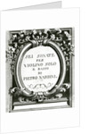 Music cover sheet for violin by Pietro Nardini by Anonymous Anonymous