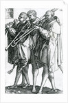 The Brass Players from the series 'The Great Wedding Dances' 1538 by Heinrich Aldegrever
