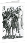 The Brass Players from the series 'The Great Wedding Dances' 1538 by Heinrich Aldegrever