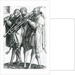 The Brass Players from the series 'The Great Wedding Dances' 1538 by Heinrich Aldegrever