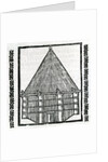 A Hut from 'la Historia general de las Indias' 1547 by Christopher Columbus