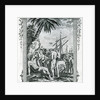The First Interview of Christopher Columbus with the Natives of America, 1777 by British School