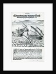 Four Sailing Boats from 'India Orientalis', 1598 by Theodor de Bry