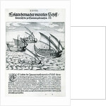 Four Sailing Boats from 'India Orientalis', 1598 by Theodor de Bry