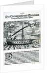 Ship from 'India Orientalis', 1598 by Theodor de Bry
