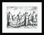 Two men and Two women from 'India Orientalis', 1598 by Theodor de Bry