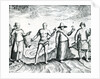 Two men and Two women from 'India Orientalis', 1598 by Theodor de Bry