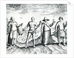 Two men and Two women from 'India Orientalis', 1598 by Theodor de Bry