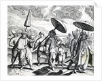 A group of people from 'India Orientalis', 1598 by Theodor de Bry