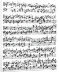 Music Score of Johann Sebastian Bach by German School