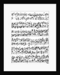 Music Score of Johann Sebastian Bach by German School