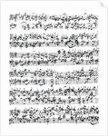 Music Score of Johann Sebastian Bach by German School