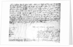 Signature of William Shakespeare, 1616 by English School