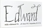 Reproduction of the signature of Edward VI by Anonymous