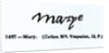 Reproduction of the signature of Mary I by Anonymous