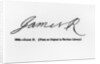 Reproduction of the signature of James II by Anonymous