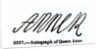 Reproduction of the signature of Queen Anne by Anonymous