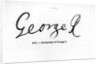 Reproduction of the signature of George I by Anonymous