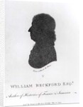 William Beckford Esq. Author of Histories of France and Jamaica, from a shade, pub. by Vernor & Hood, 1799 by John Miers