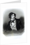 Portrait of Benjamin Disraeli Esquire M.P. by Alfred-Edward Chalon (after)