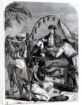 Warren Hastings in India in 1784 by English School