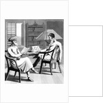 An European Gentleman with his Moonshee, or Native Professor of Languages by Charles D'Oyly